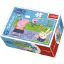 TREFL PUZZLE Prasátko Peppa Pig U rybníka mini 20x13cm 54 dílků 4 druhy