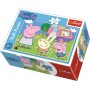 TREFL PUZZLE Prasátko Peppa Pig U rybníka mini 20x13cm 54 dílků 4 druhy