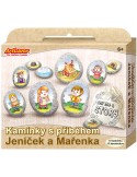 Kamínky s příběhem pohádky Jeníček a Mařenka kreativní set s 10 kamínky