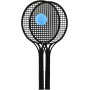 LORI 226 Set plastový na soft tenis 2 rakety a míček v síťce