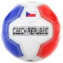 Míč fotbalový vel.5 Česká Republika kopačák 20cm šitý balon trikolora