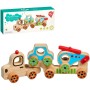 LUCY AND LEO DŘEVO Můj první kamion herní set dopravní prostředky 4 díly