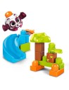 MEGA BLOKS Velká skluzavka baby stavebnice Peek A Blocks set 13 dílků + zvířátko