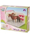 KIDS GLOBE Mycí box pro koně 1:24 DŘEVĚNÁ STAVEBNICE