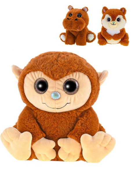PLYŠ Zvířátko safari sedící vonící 18-19cm karamel 3 druhy *PLYŠOVÉ HRAČKY*
