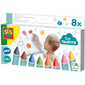 SES CREATIVE Voskovky baby 8 barev do vany set 8ks do vody