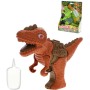 Dinosaurus s efekty 17cm vypouští páru na baterie Světlo Zvuk 2 barvy plast