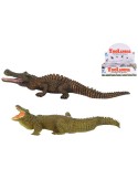 Zvířata krokodýl 21-23cm plastové figurky zvířátka 2 druhy