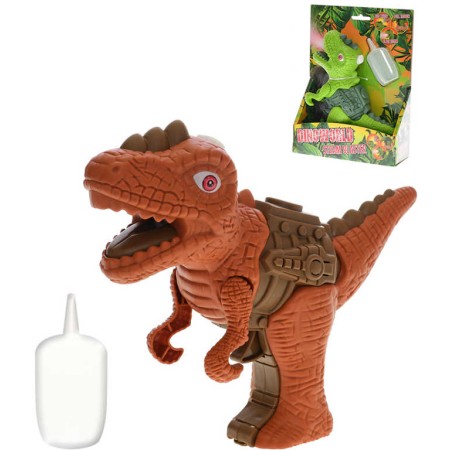 Dinosaurus s efekty 17cm vypouští páru na baterie Světlo Zvuk 2 barvy plast