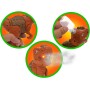 Dinosaurus s efekty 17cm vypouští páru na baterie Světlo Zvuk 2 barvy plast