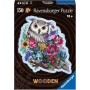 RAVENSBURGER DŘEVO Puzzle 150 dílků Tajemná sova 27x20cm skládačka