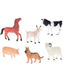 Zvířátko domácí farma 10-14cm plastová figurka zvířátko 6 druhů