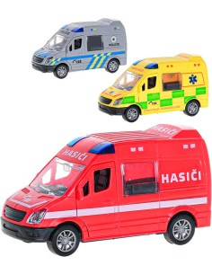 Auto záchranářské 12cm na setrvačník záchranné složky CZ 3 druhy plast