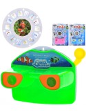Foťák s promítáním zvířátka mořský svět set se 2 stereo kotoučky plast 3 barvy