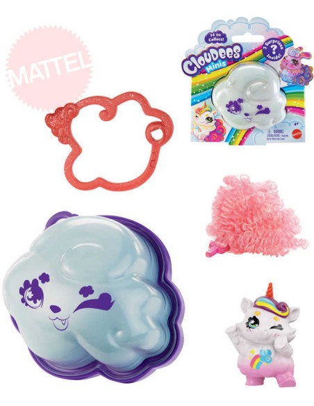 MATTEL Cloudees mini zvířátko v obláčku v pouzdře s překvapením různé druhy