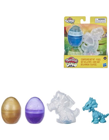 HASBRO PLAY-DOH Dinosauří vejce 2ks set se slizem a figurkou 2 druhy
