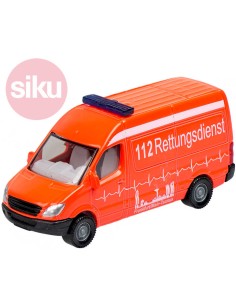 SIKU Auto Ambulance sanitka oranžová kovový model 0805