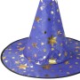 KARNEVAL Klobouk čarodějnický hvězdičky modrý *KARNEVALOVÝ DOPLNĚK*