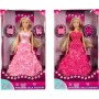 SIMBA Panenka Steffi Gala Princess 29cm set růžové šaty s doplňky 2 druhy