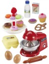 ECOIFFIER Baby robot kuchyňský set s nástroji a maketami potravin plast
