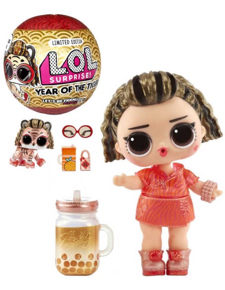 L.O.L. Surprise! Rok Tygra panenka / zvířátko 8 překvapení v kouli 2 druhy