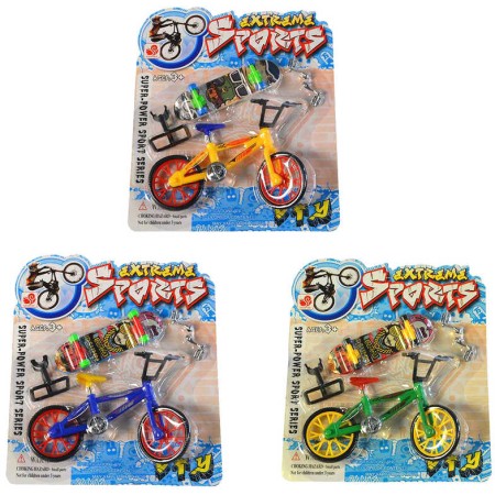 Fingerboard skateboard prstový set s kolem BMX různé druhy plast