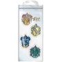 Mazaci guma tvarovaná erb kolejí Harry Potter set 4ks blister