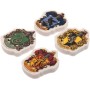 Mazaci guma tvarovaná erb kolejí Harry Potter set 4ks blister