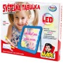 Tabulka světelná kreslicí set s fixy a hadříkem na baterie LED Světlo 3 barvy