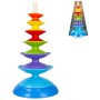 BAM BAM Baby Věž vzdělávací navlékací pyramida 35cm pro miminko plast