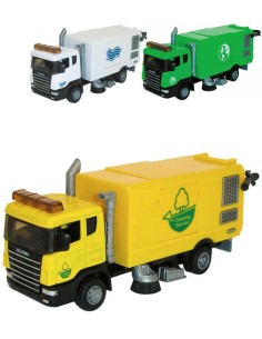 MAC TOYS Vozidlo úklidové Scania 1:48 kovové auto 3 druhy v krabici
