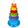 BAM BAM Baby Věž vzdělávací navlékací pyramida 35cm pro miminko plast