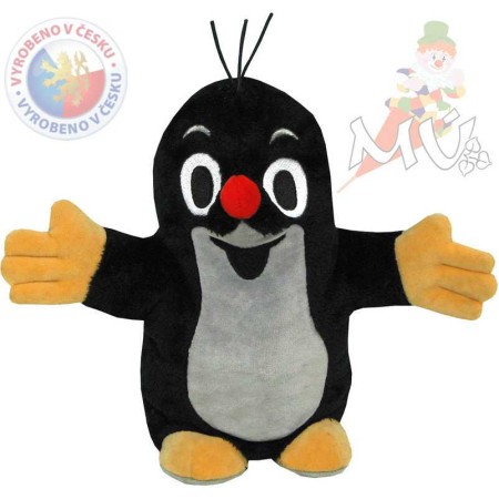 MORAVSKÁ ÚSTŘEDNA PLYŠ Krtek (krteček) maňásek plyš.30 cm