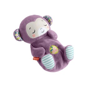 FISHER PRICE Uklidňující opička s fialovým motivem a zvukovem a s dechovým pohybem