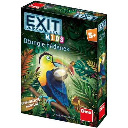 DINO Hra úniková exit pro děti Džungle hádanek *SPOLEČENSKÉ HRY*