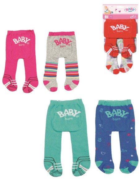 ZAPF CREATION Baby Born punčocháče 2 páry pro panenku miminko 3 druhy