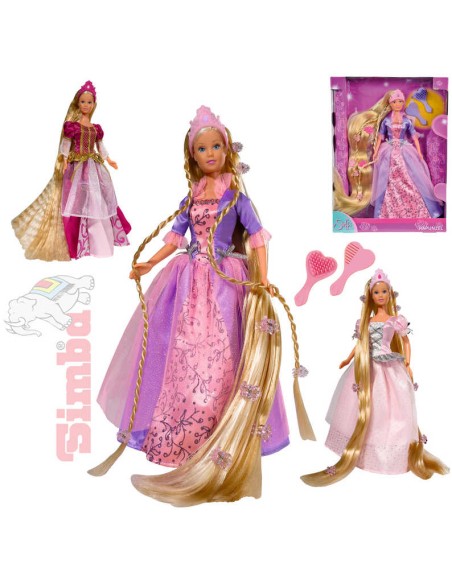 SIMBA Panenka princezna Steffi Rapunzel 30cm set s doplňky 3 druhy