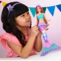 MATTEL BRB Panenka Barbie mořská panna blikající na baterie Světlo