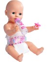 SIMBA New Born Baby set pro panenku miminko dudlík lahvička plínka (plenka)