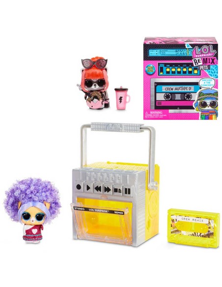 L.O.L. Surprise ReMix Pets set kazeťák se zvířátkem na baterie Zvuk