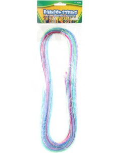 Provázky barevné zaplétací bužírky 100cm set 35ks v sáčku