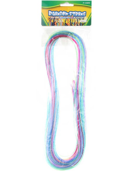 Provázky barevné zaplétací bužírky 100cm set 35ks v sáčku