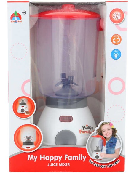 Mixér dětský funkční 24cm na baterie v krabici plast