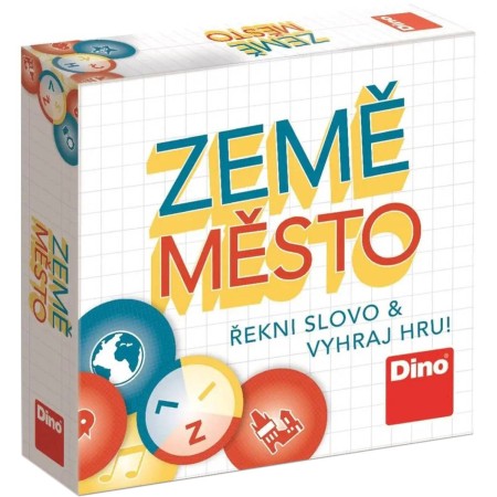 DINO Hra Země město cestovní Řekni slovo a vyhraj hru! *SPOLEČENSKÉ HRY*