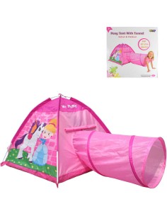 Stan dětský poník a princezna 170x112x94cm s prolézacím tunelem holčičí