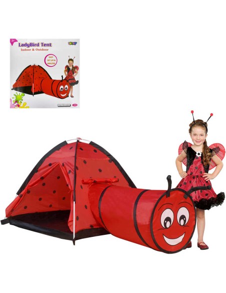 Stan dětský beruška 170x112x94cm s prolézacím tunelem holčičí