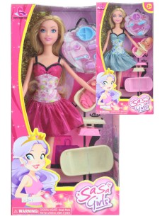 Panenka 30cm set trendy maminka s miminkem a doplňky 2 druhy plast