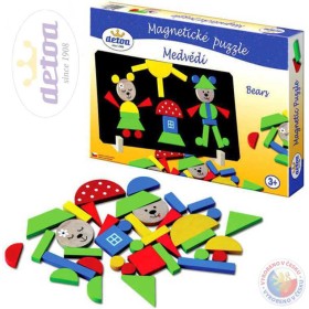 DETOA Puzzle medvědi magnetické  * DŘEVĚNÉ HRAČKY *