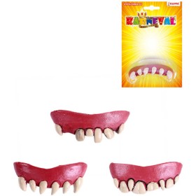 KARNEVAL  Zuby upír gumové 3 druhy *KARNEVALOVÝ DOPLNĚK*