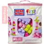FISHER PRICE MEGA BLOKS Stavebnice 60 dílků v plastové tašce pro holky